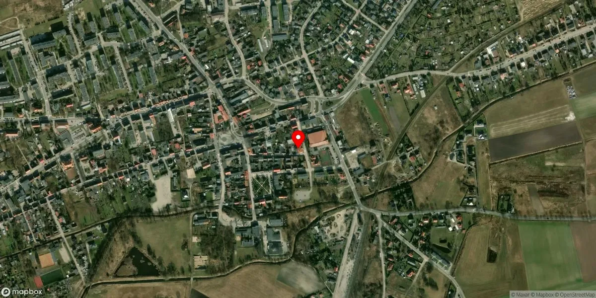Satelitarny widok na Muzeum Ziemi Szubińskiej im. Zenona Erdmanna w Szubinie
