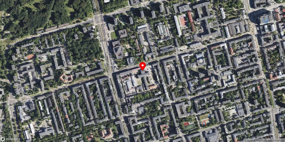 Satelitarny widok na Muzeum Żołnierzy Wyklętych