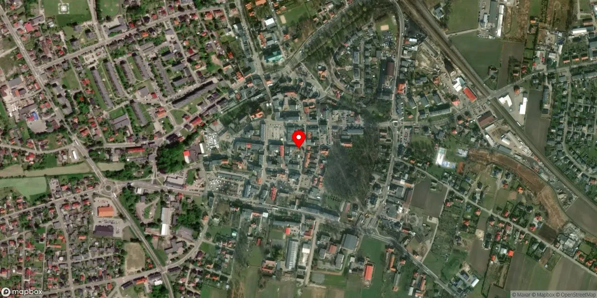 Satelitarny widok na Oleskie Muzeum Regionalne w Oleśnie
